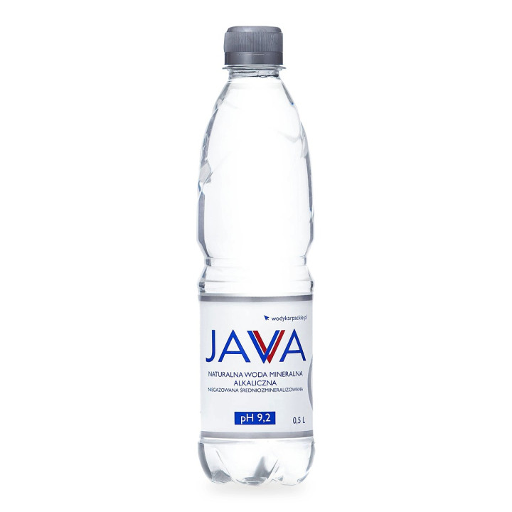 Woda Mineralna Alkaliczna Niegazowana pH 9,2 500 ml - Java - Ekochatka