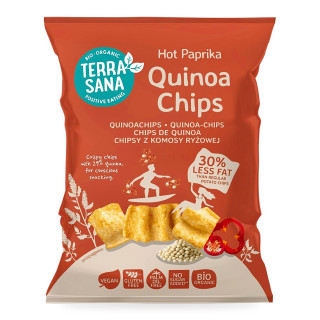 Chrupki z Komosy Ryżowej Ostra Papryka Bezglutenowe BIO 75 g - Terrasana