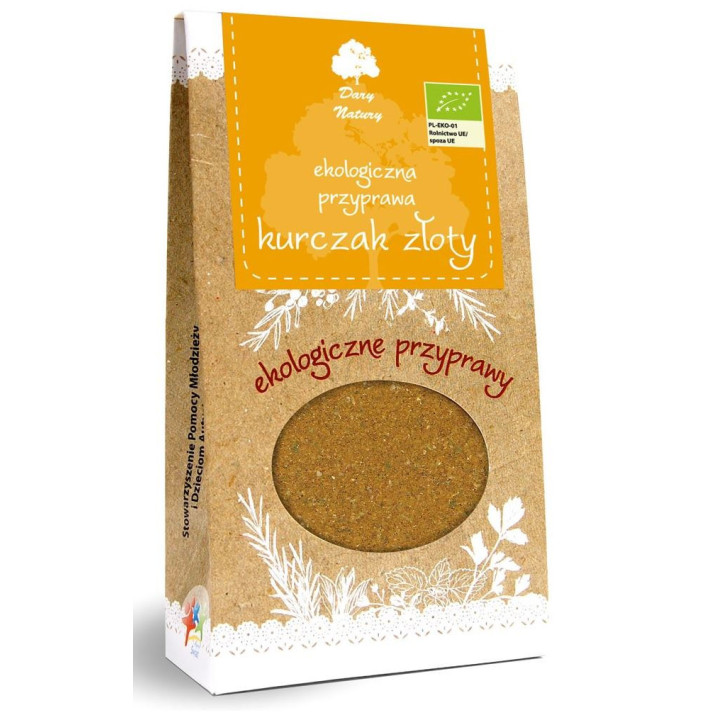 Przyprawa Złoty Kurczak BIO 60g | DARY NATURY - przyprawy i zioła - Ekochatka