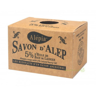 Mydło z Aleppo w Kostce z Olejem Laurowym 5 % 190g | ALEPIA - Ekochatka