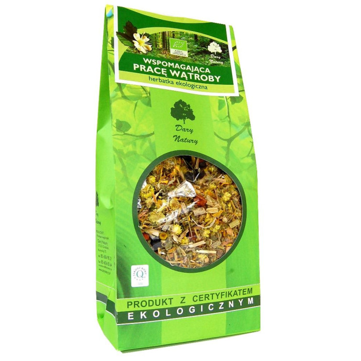 Herbatka Wspomagająca Pracę Wątroby BIO 200g | DARY NATURY - herbatki - Ekochatka