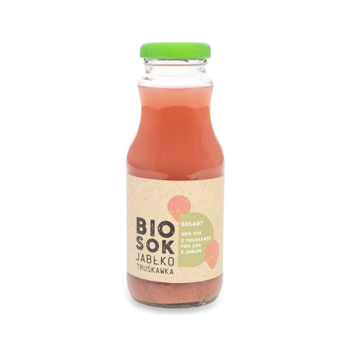 Sok Jabłkowo Truskawkowy NFC BIO 250ml | OWOCOWE SMAKI - Ekochatka