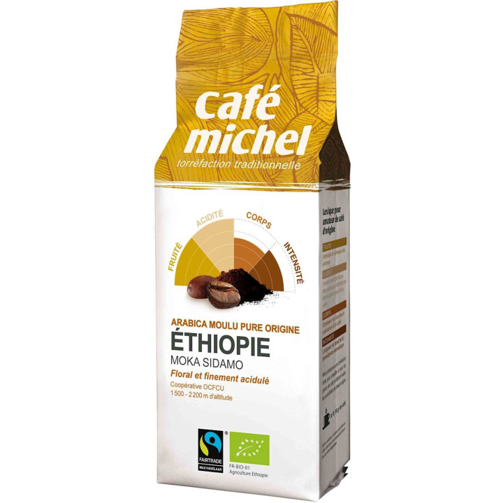 Kawa Mielona Arabica 100 % Moka Guji Etiopia Fair Trade BIO 250g | TERRA ETICA - Ekochatka