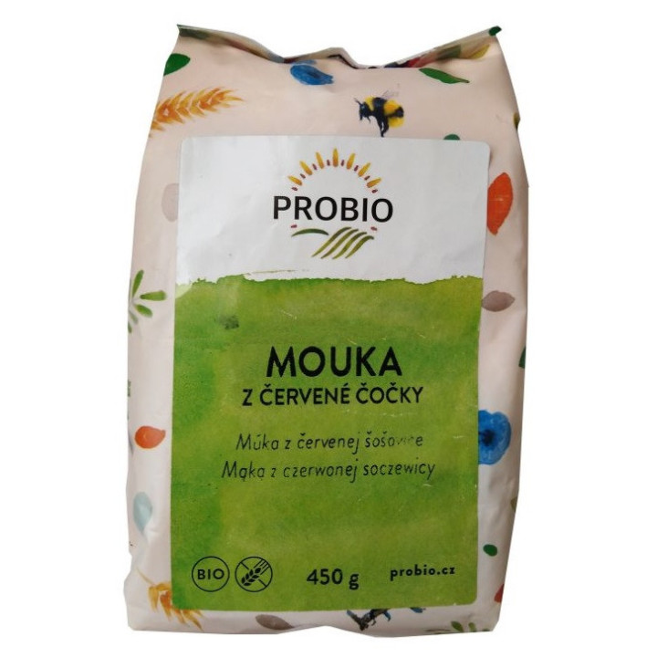Mąka z Soczewicy Czerwonej Bezglutenowa BIO 450g | PROBIO - Ekochatka