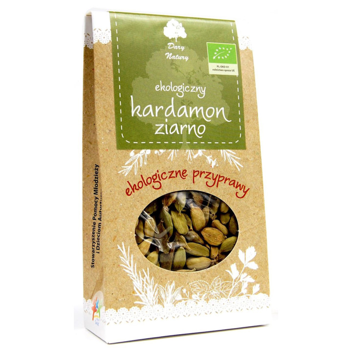 Kardamon Owoce BIO 40g | DARY NATURY - przyprawy i zioła - Ekochatka