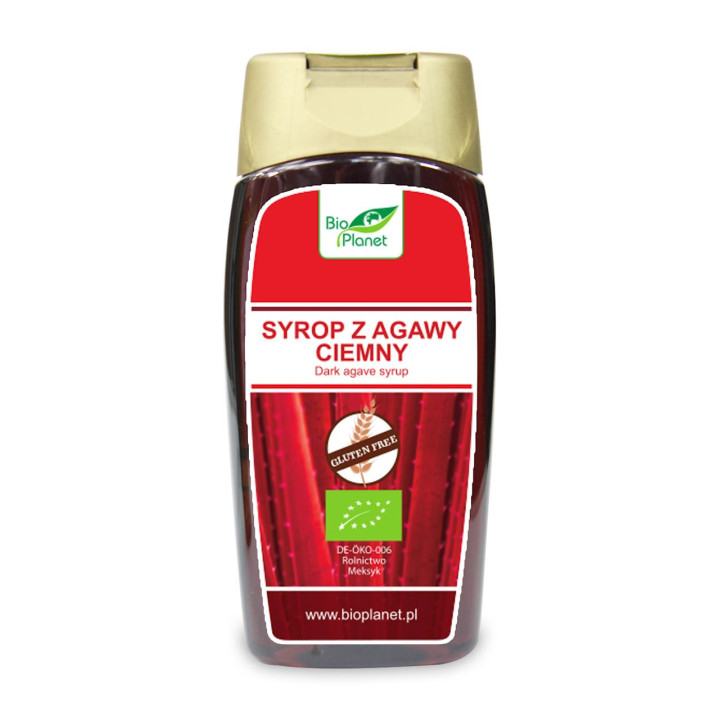 Syrop z Agawy Ciemny Bezglutenowy BIO 350g (250ml) | BIO PLANET - Ekochatka