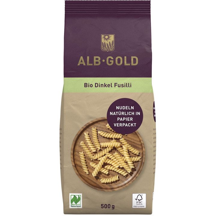 Makaron (Orkiszowy) Świderki BIO 500g | ALB-GOLD - Ekochatka