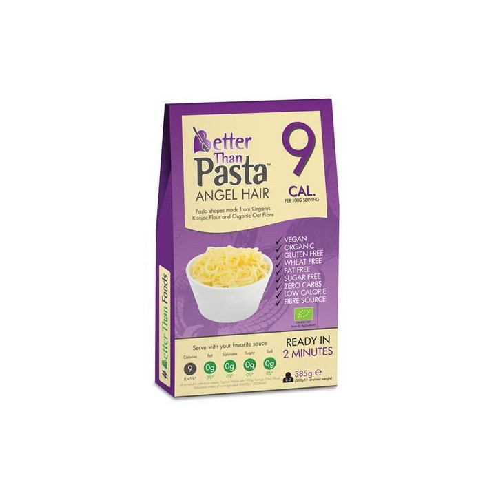 Makaron (Konjac) Angel Hair Bezglutenowy BIO 385g (300g) | BETTER THAN FOODS - Ekochatka