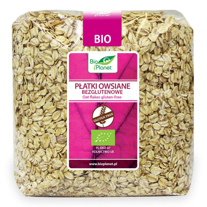 Płatki Owsiane Bezglutenowe BIO 1kg | BIO PLANET - Ekochatka