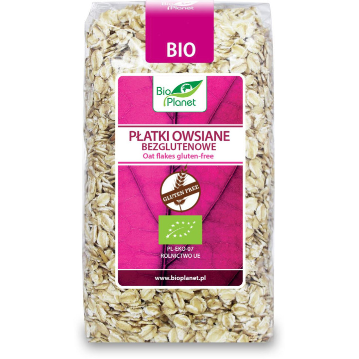 Płatki Owsiane Bezglutenowe BIO 300g | BIO PLANET - Ekochatka