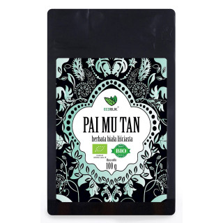 Herbata Biała Liściasta Pai Mu Tan BIO 100g | ECOBLIK - Ekochatka