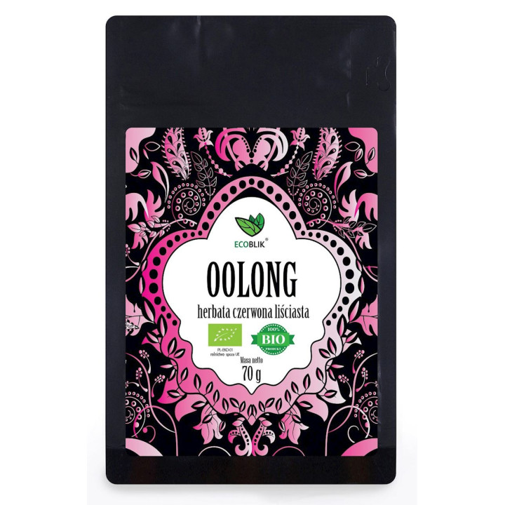 Herbata Czerwona Liściasta Oolong BIO 70g | ECOBLIK - Ekochatka