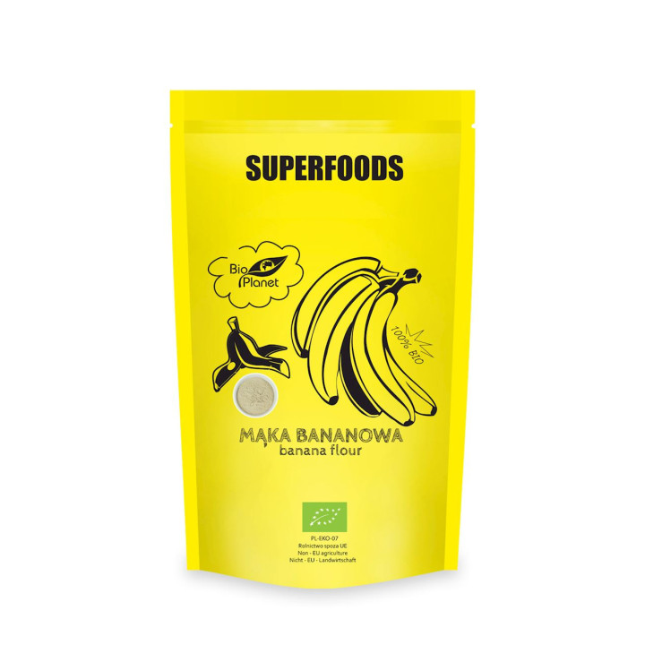 Mąka Bananowa BIO 200g | BIO PLANET - Ekochatka