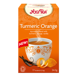 Herbatka Kurkuma Pomarańcza (Turmeric Orange) BIO (17x2g) 34g | YOGI TEA - Ekochatka