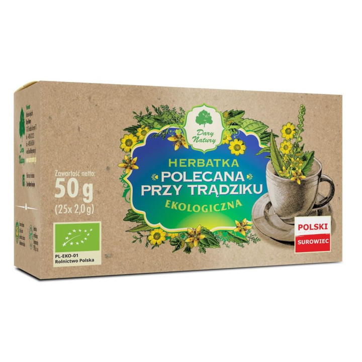 Herbatka Polecana Przy Trądziku BIO (25x2g) 50g | DARY NATURY - herbatki - Ekochatka