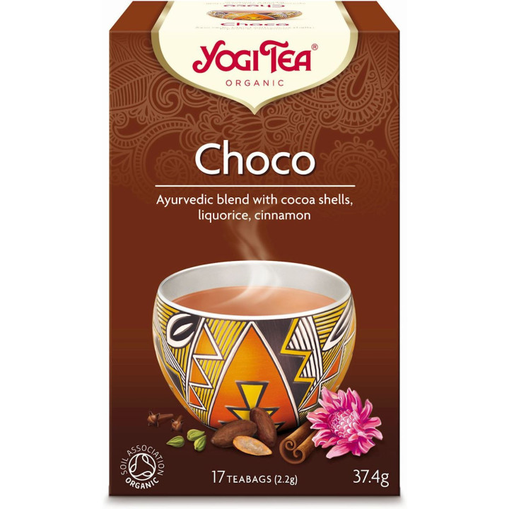 Herbatka Czekoladowa z Kakao (Choco) BIO (17x2,2g) 37,4g | YOGI TEA - Ekochatka