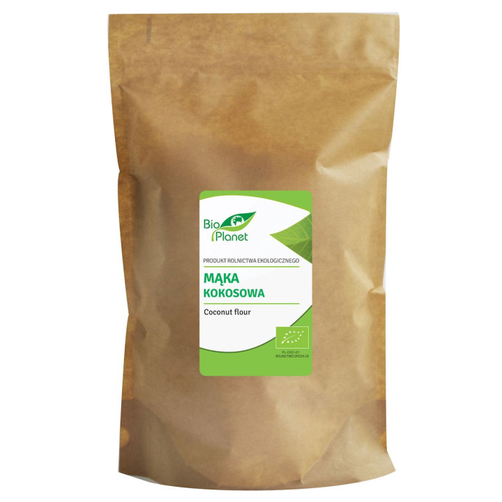 Mąka Kokosowa Bezglutenowa BIO 600g | BIO PLANET - Ekochatka