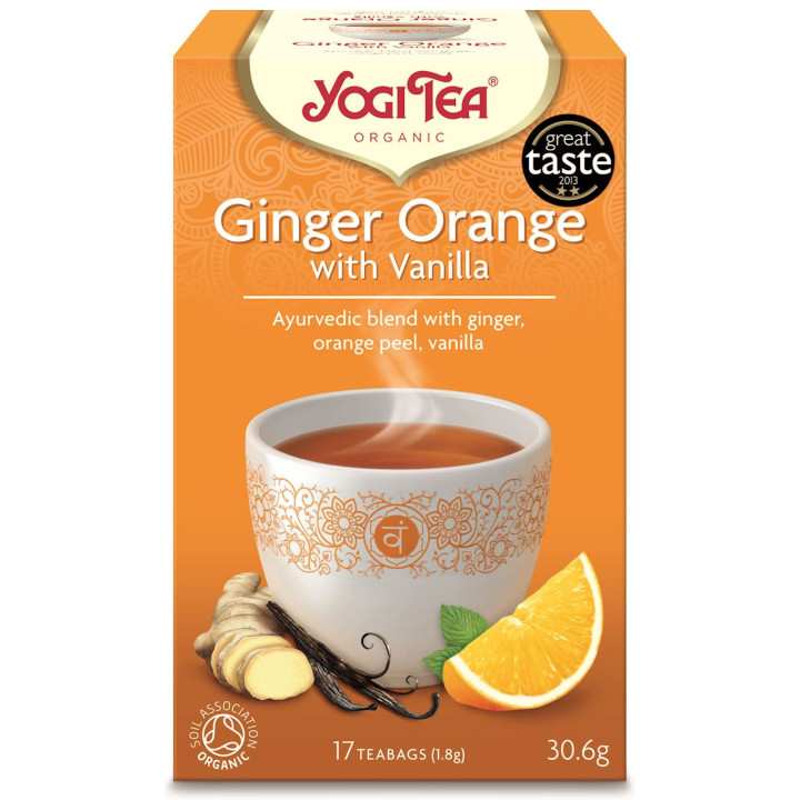 Herbatka Imbirowo Pomarańczowa z Wanilią (Ginger Orange With Vanilla)  | YOGI TEA - Ekochatka