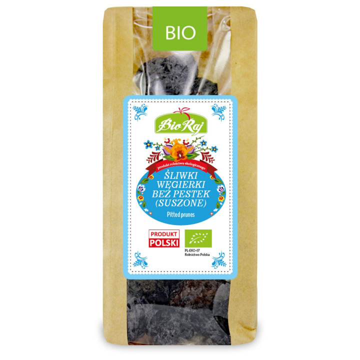 Śliwki Węgierki Suszone BIO (Polska) 200g | BIO RAJ - Ekochatka