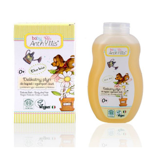 Szampon i Płyn do Kąpieli 2w1 Proteiny Ryżu i Ekstrakt z Hibiskusa 400 | BABY ANTHYLLIS - Ekochatka