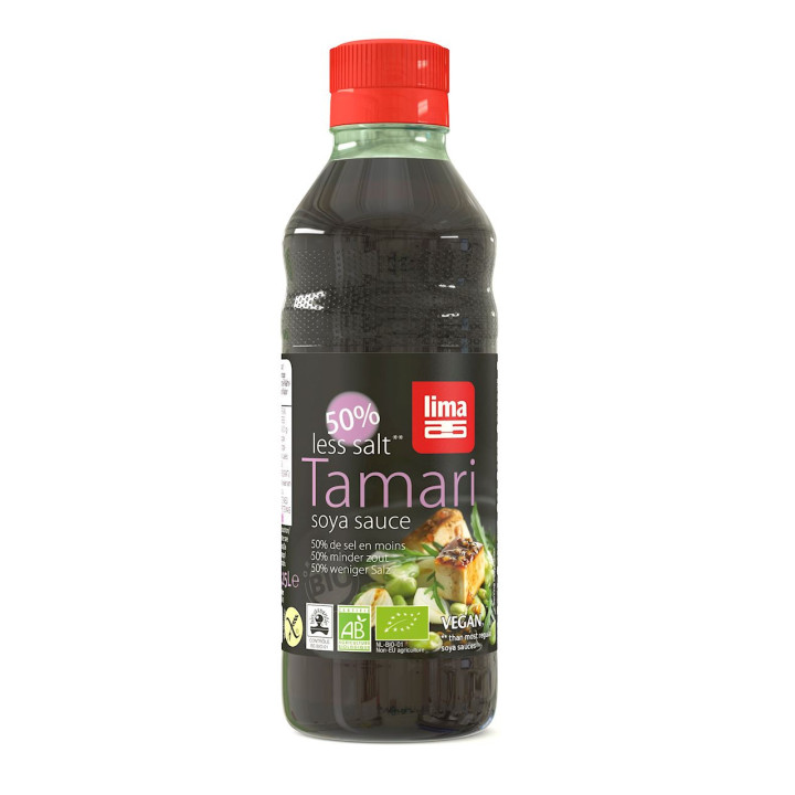 SOS Sojowy Tamari 50 % Mniej Soli Bezglutenowy BIO 250ml | LIMA - Ekochatka