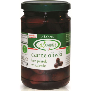 Oliwki Czarne bez Pestek w Zalewie BIO 280g (150g) (Słoik) | BIO ORGANICA ITALIA - Ekochatka