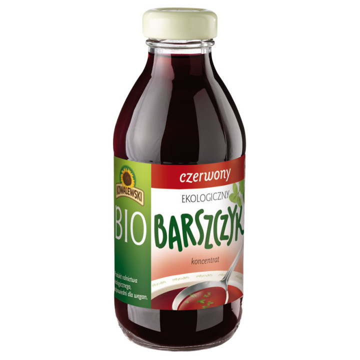 Barszcz Czerwony Bezglutenowy Koncentrat BIO 320ml | KOWALEWSKI - Ekochatka