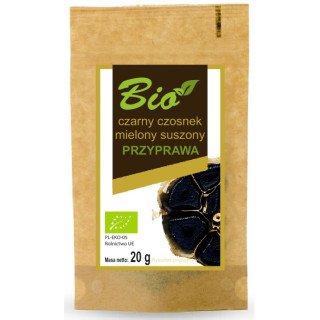 Czarny Czosnek Mielony Suszony Bezglutenowy BIO 20g | PRZETWORY Z NATURY - Ekochatka