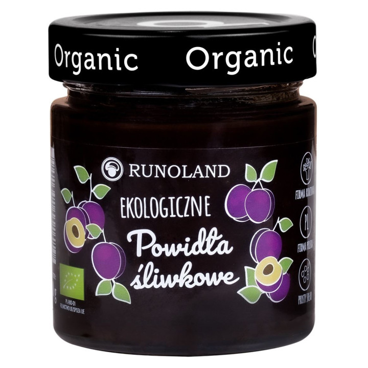 Powidła Śliwkowe BIO 230g | RUNOLAND - Ekochatka
