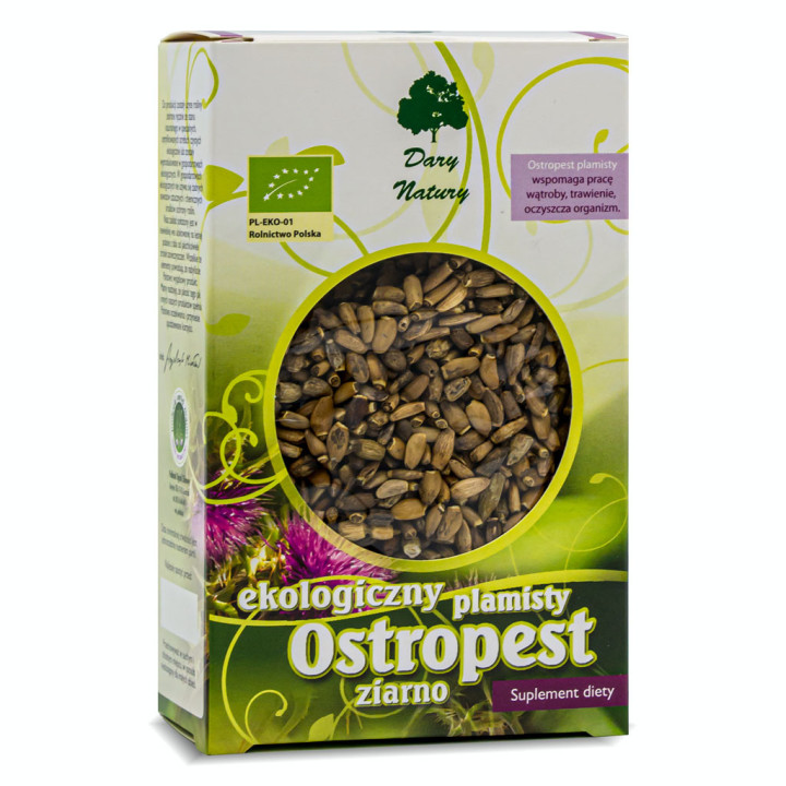 Ostropest Plamisty Ziarno BIO 100g | DARY NATURY - herbatki - Ekochatka