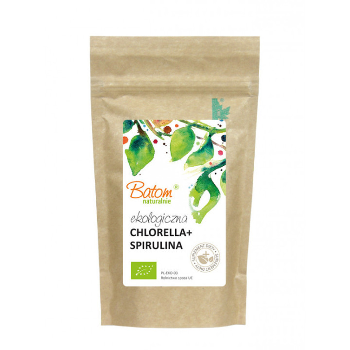 Chlorella + Spirulina BIO 240 Tabletek | BATOM - Ekochatka