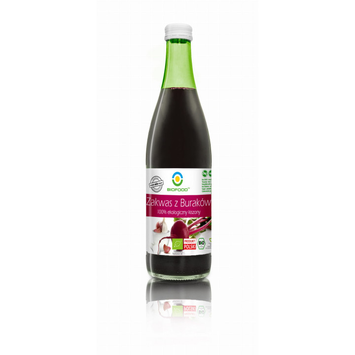 Zakwas z Buraków Kiszonych Bezglutenowy BIO 500ml | BIOFOOD - Ekochatka