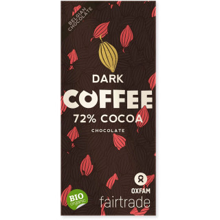 Czekolada Gorzka z Ziarnami Kawy Fair Trade BIO 100g | OXFAM FAIR TRADE - Ekochatka