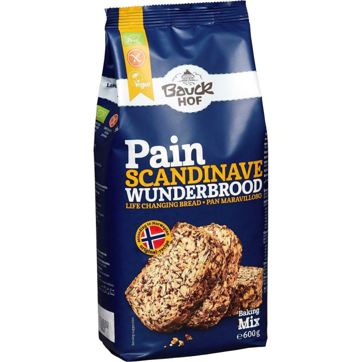 Mieszanka do Wypieku Chleba Wieloziarnistego Bezglutenowa (Skandynawsk | BAUCK HOF - Ekochatka