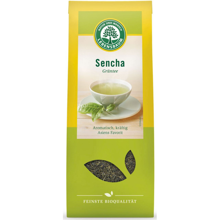 Herbata Zielona Liściasta Sencha BIO 75g | LEBENSBAUM - Ekochatka