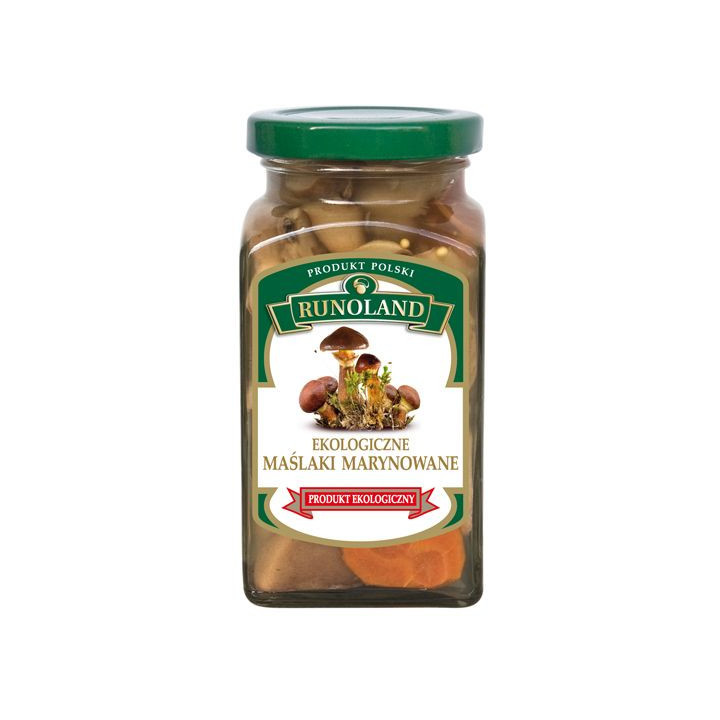 Maślaki Marynowane BIO 300g (180g) | RUNOLAND - Ekochatka