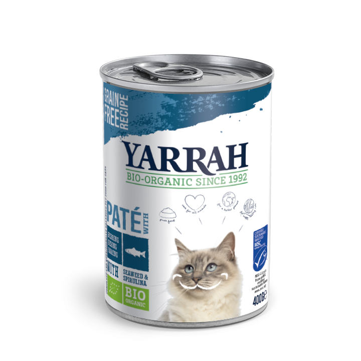 (Dla Kota) Pasztet z Kurczakiem, Śledziem i Algami Morskimi BIO 400g | YARRAH - Ekochatka
