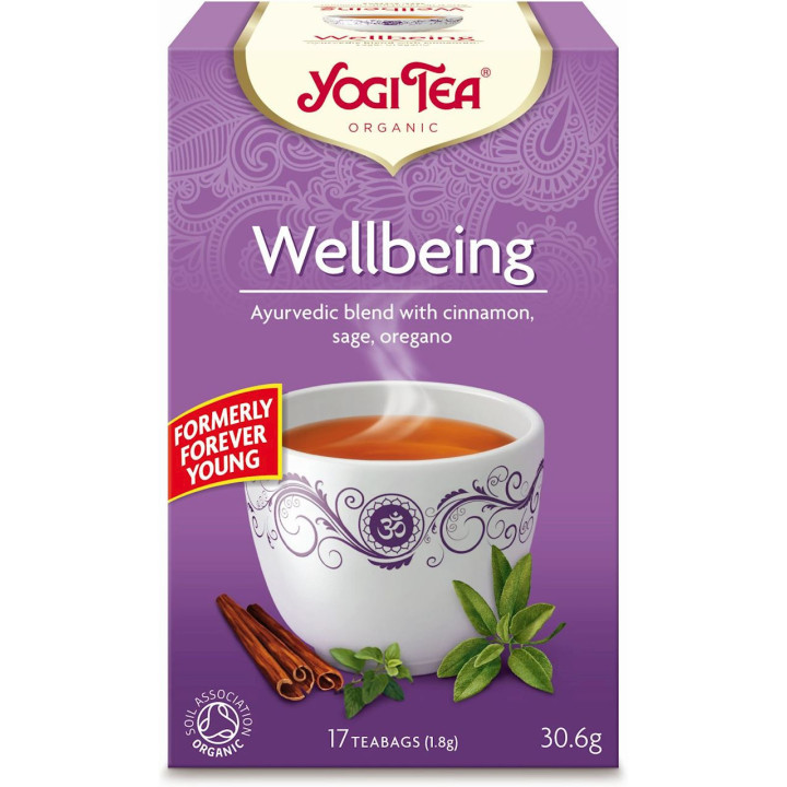Herbatka na Dobre Samopoczucie (Wellbeing) BIO (17x1,8g) 30,6g | YOGI TEA - Ekochatka