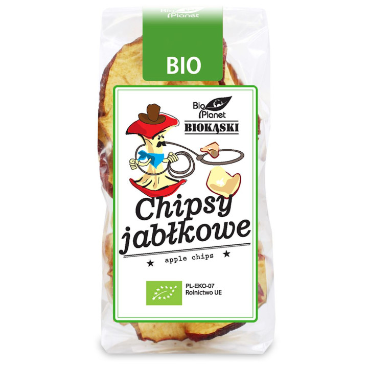 Chipsy Jabłkowe Bezglutenowe BIO 30g | BIO PLANET - seria PRZEKĄSKI - Ekochatka