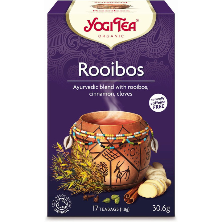 Herbatka Rooibos z Cynamonem i Goździkami BIO (17x1,8g) 30,6g | YOGI TEA - Ekochatka