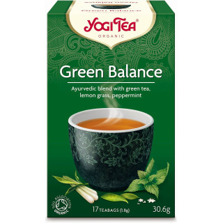 Herbata Zielona Równowaga (Green Balance) BIO (17x1,8g) 30,6g | YOGI TEA - Ekochatka