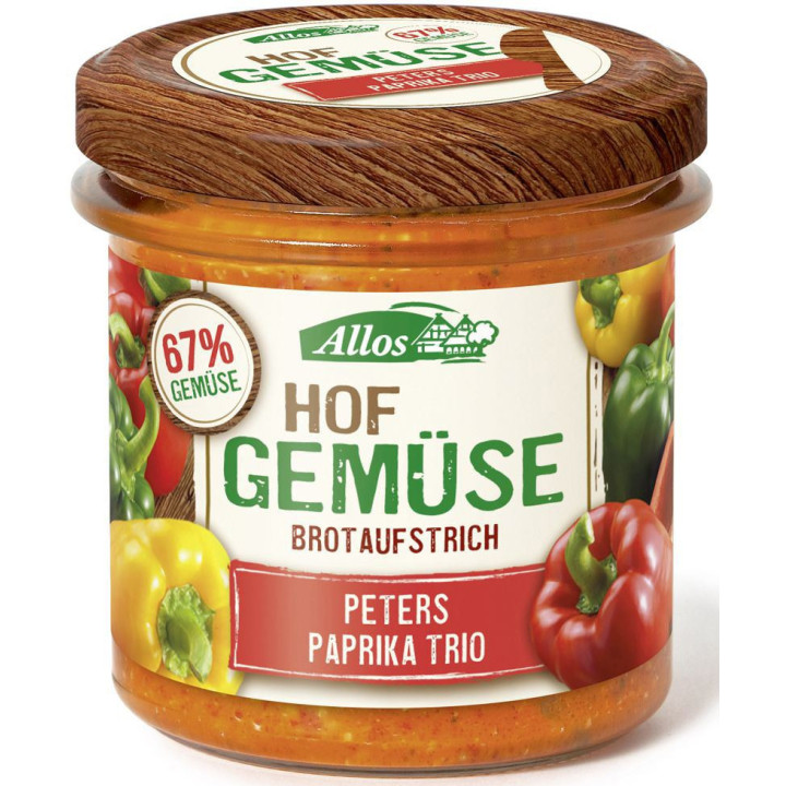 Pasta Warzywna z Trzema Rodzajami Papryki Bezglutenowa BIO 135g | ALLOS - Ekochatka