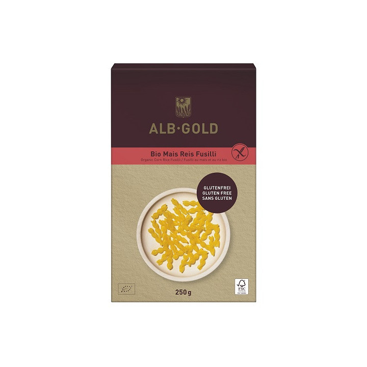 Makaron (Kukurydziano Ryżowy) Świderki Bezglutenowy BIO 250g | ALB-GOLD - Ekochatka