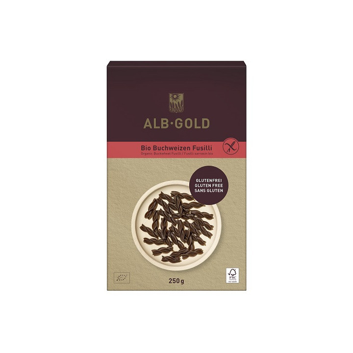 Makaron (Gryczany) Świderki Bezglutenowy BIO 250g | ALB-GOLD - Ekochatka