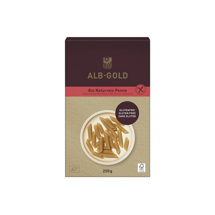 Makaron (Ryżowy Razowy) Penne Bezglutenowy BIO 250g | ALB-GOLD - Ekochatka