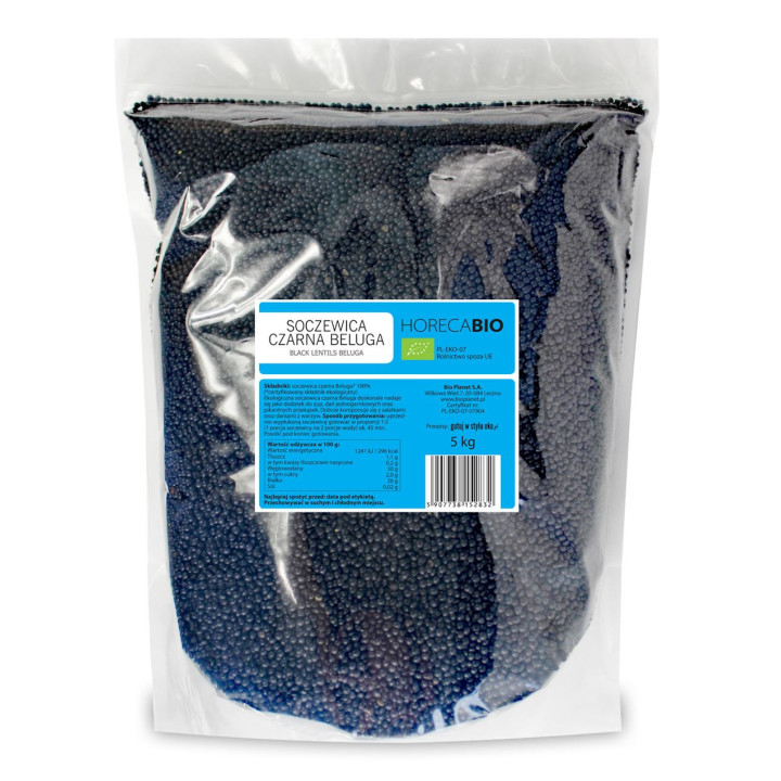 Soczewica Czarna Beluga BIO 5kg | HORECA BIO - Ekochatka