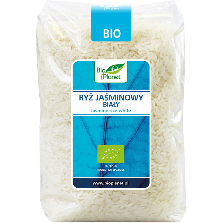 Ryż Jaśminowy Biały Bezglutenowy BIO 1kg | BIO PLANET - Ekochatka
