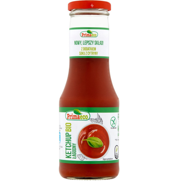 Ketchup Łagodny Bezglutenowy BIO 315g | PRIMAVIKA - Ekochatka