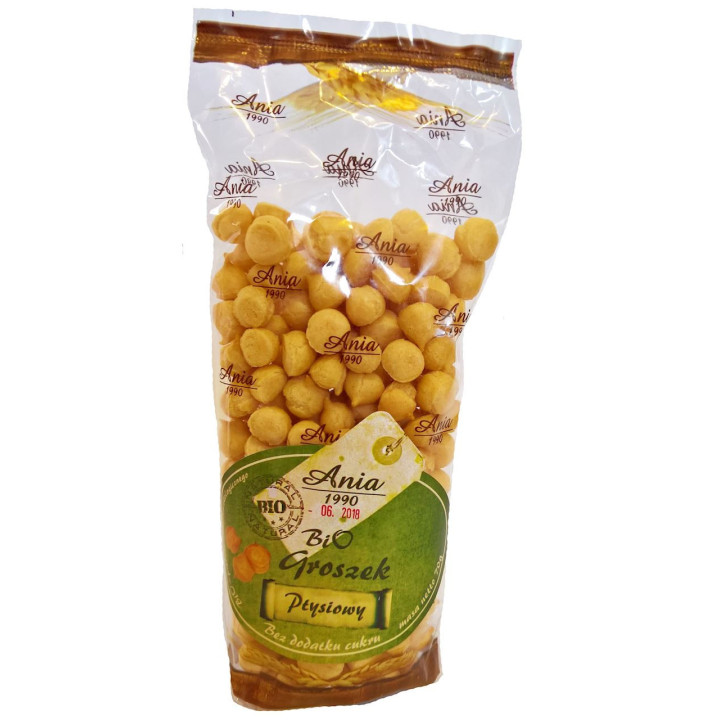 Groszek Ptysiowy bez Dodatku Cukrów BIO 70g | BIO ANIA - Ekochatka