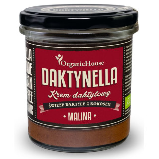 Krem Kokos Daktyle Medjool Malina Bezglutenowy BIO 280g | ORGANICHOUSE - Ekochatka